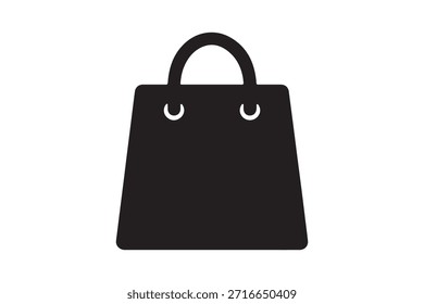 Diseño del icono del bolso de compras para el comercio electrónico y el negocio minorista en línea