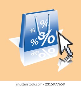shopping bag icon design symbols vector 2D legokjambe