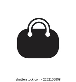 Shopping bag icon design template isolated