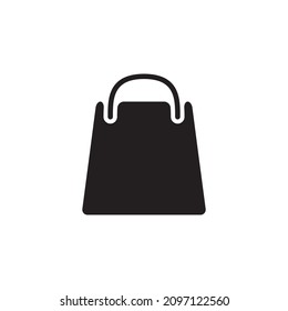 shopping bag icon design templates white on background