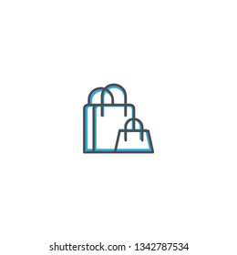 Shopping bag icon design. Shopping icon vector illustration