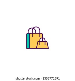 Shopping bag icon design. Shopping icon vector illustration