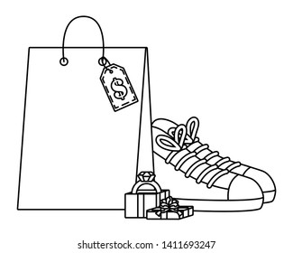 Shopping bag icon design vector illustration