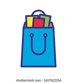 diseño vectorial de icono de bolsa de compras
