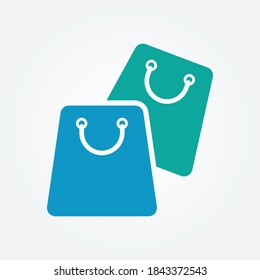 Shopping bag icon design vector for multiple use 