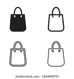 Shopping bag icon design vector illustration
