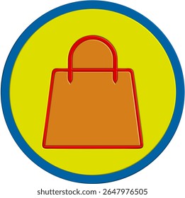 Shopping Bag Icon - E-commerce and Retail Purchase Symbol