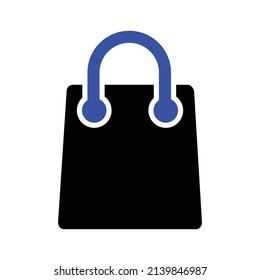 Shopping Bag Icon .shopping, e-commerce icon. Simple flat vector illustration for your web site design, logo, app, UI.
