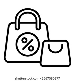 Shopping Bag Icon Element For Design