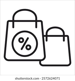 Shopping Bag Icon Element For Design