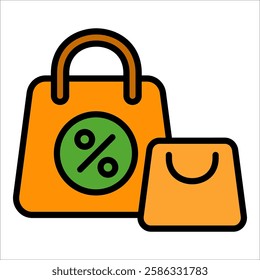 Shopping Bag Icon Element For Design