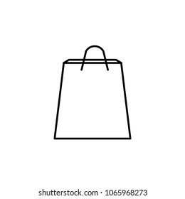 shopping bag icon. Element of simple icon for websites, web design, mobile app, info graphics. Thin line icon for website design and development, app development on white background