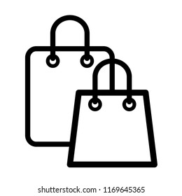 Shopping bag icon. EPS 10.