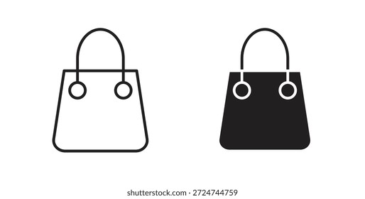 Shopping bag icon. filled flat sign for mobile concept and web design