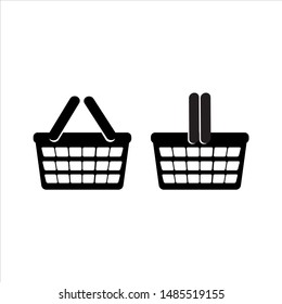 shopping bag icon flat design template vector