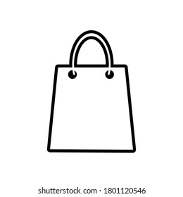shopping bag icon. flat design best logo. vector illustration