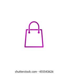 Shopping bag icon. Flat design style eps 10