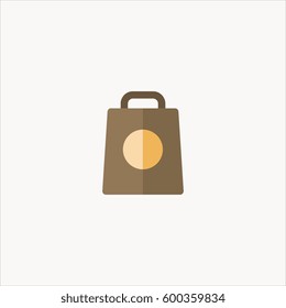 shopping bag icon flat design