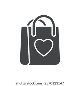 shopping bag icon Flat logo set collection