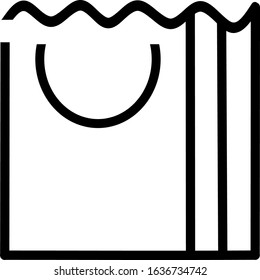 Shopping bag icon in flat style. Handbag sign vector illustration on white isolated background. Package business concept. Vector, Sign and Symbol for Design, Presentation, Website or Apps Elements.
