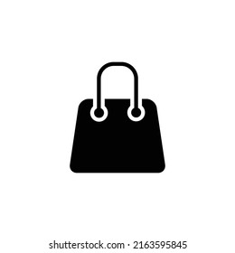 shopping bag icon flat style trendy stylist simple