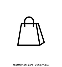 icono de bolso de compra estilo plano estilo moda simple