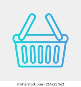 Shopping bag icon in gradient style about black friday, use for website mobile app presentation