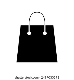 Shopping bag icon illustrated on background