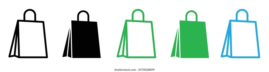 Shopping bag icon illustrating retail purchases, suitable for e-commerce websites, shopping apps, and retail stores