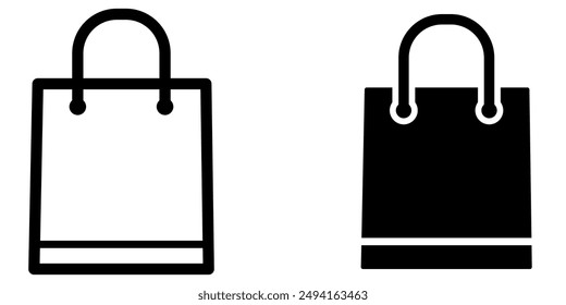 Shopping bag icon illustration vector design template