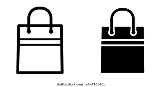 Shopping bag icon illustration vector design template