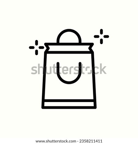shopping bag icon, isolated icon in light background, perfect for website, blog, logo, graphic design, social media, UI, mobile app