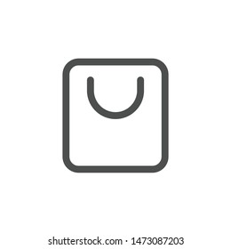 Shopping bag icon isolated on white background. Payment symbol modern, simple, vector, icon for website design, mobile app, ui. Vector Illustration