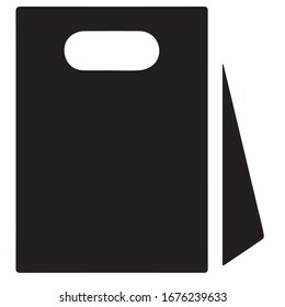 Shopping bag icon isolated on white background