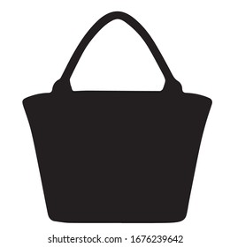 Shopping bag icon isolated on white background
