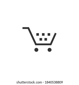 Shopping bag icon isolated on white background. Purchase symbol modern, simple, vector, icon for website design, mobile app, ui. Vector Illustration