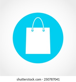 Shopping bag Icon Isolated on White Background