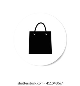 Shopping bag icon  isolated on a white background