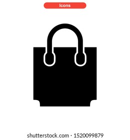 shopping bag icon isolated sign symbol vector illustration - high quality black style vector icons
