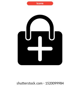 shopping bag icon isolated sign symbol vector illustration - high quality black style vector icons
