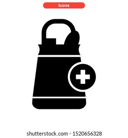 shopping bag icon isolated sign symbol vector illustration - high quality black style vector icons
