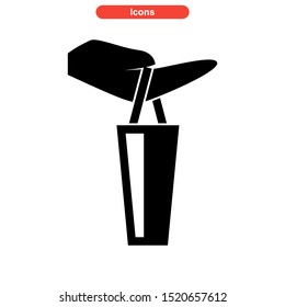 shopping bag icon isolated sign symbol vector illustration - high quality black style vector icons
