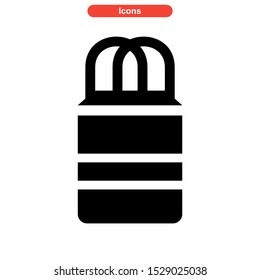 shopping bag icon isolated sign symbol vector illustration - high quality black style vector icons
