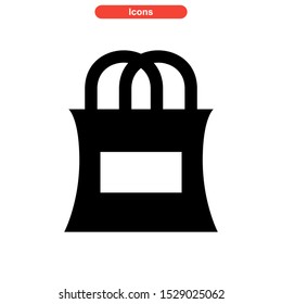 shopping bag icon isolated sign symbol vector illustration - high quality black style vector icons
