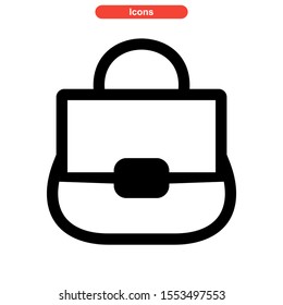 shopping bag icon isolated sign symbol vector illustration - high quality black style vector icons
