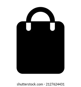 Shopping-Sack-Symbol einzeln auf weißem Hintergrund. Hochwertige Vektorsymbole mit schwarzem Stil