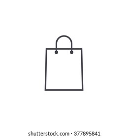shopping bag icon , line icon