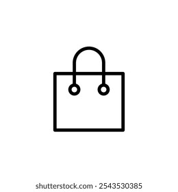 Shopping bag icon logo design. shopping sign and symbol