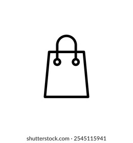 Shopping bag icon logo design. shopping sign and symbol