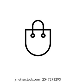 Shopping bag icon logo design. shopping sign and symbol